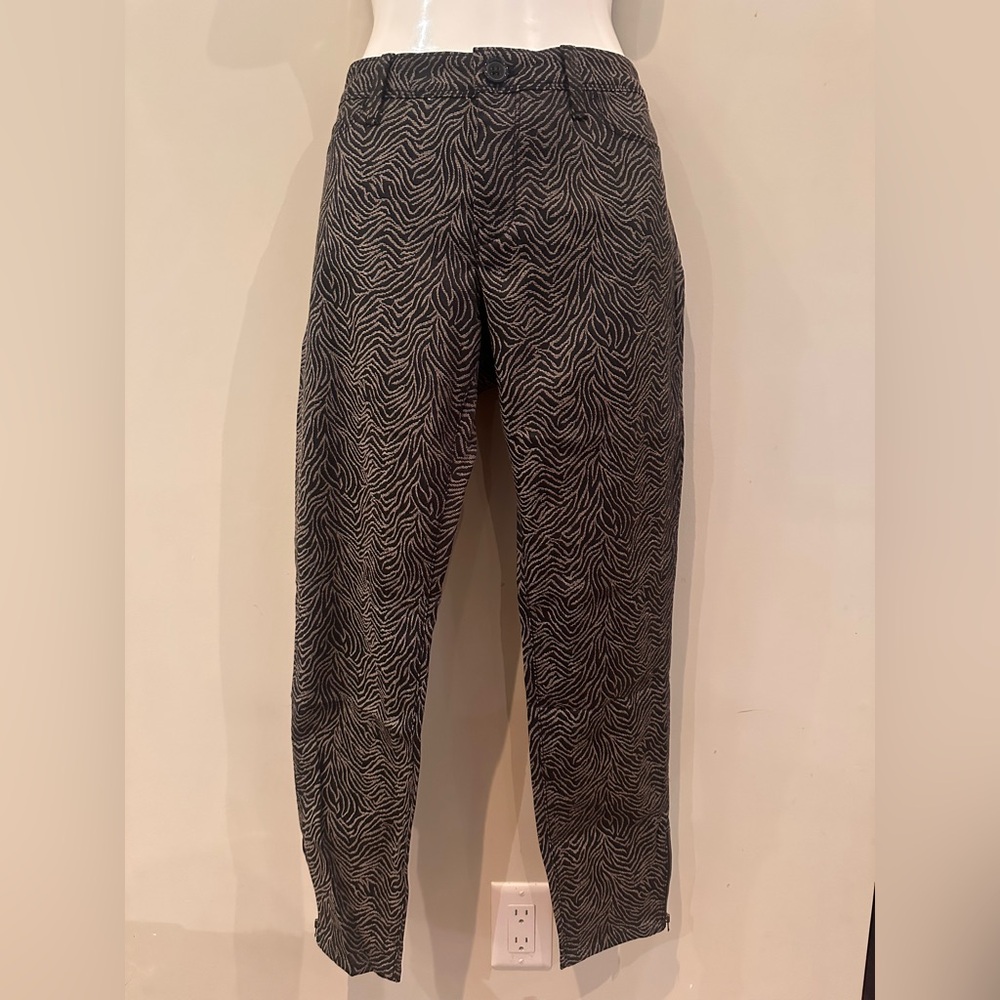 Banana Republic Black and White Zebra Print pants